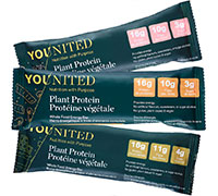 Younited Plant Protein Whole Food Energy Bar Chocolate 60 Gram Bars.
