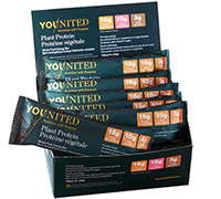 Younited Plant Protein Whole Food Energy Bar Crunchy Peanut Butter Cup 12x60 Gram Bars.